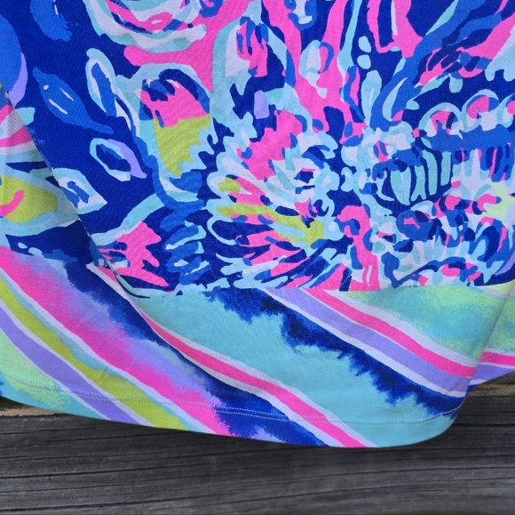 Lilly Pulitzer Women's Pink & Blue Shift Dress Size Small - Picture 4 of 7